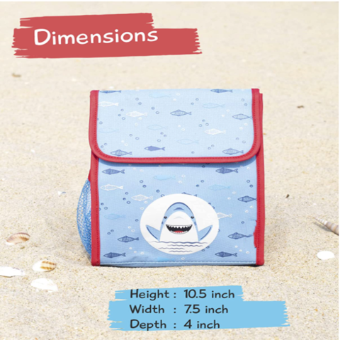 KIDS LUNCH BAG - INSULATED LUNCH BAG KIDS WITH WATER BOTTLE HOLDER