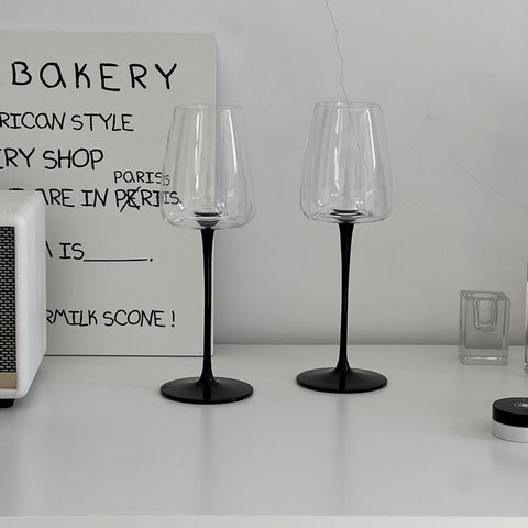 Water Glasses, Glass Goblet, French Style Wine Cup, Home Drinking