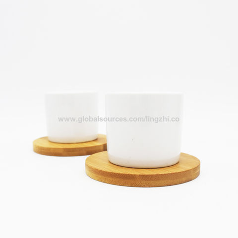 Buy Wholesale China 100% Natural Customized Kitchen Round Tea Cup Pads Set  Bamboo Wood Placemats Coasters For Drinks & Round Bamboo Placemats at USD 3