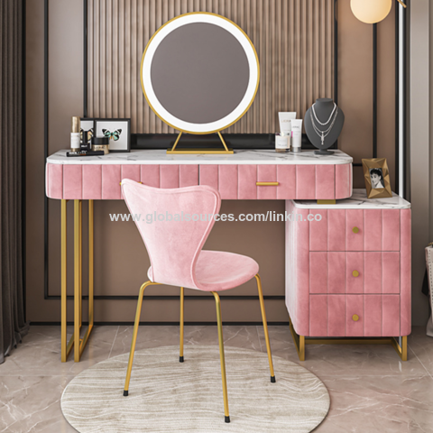 Light Luxury Dressing Table Bedroom Small Apartment Modern Storage Cabinet  Integrated Household Furniture Makeup Table Set - AliExpress