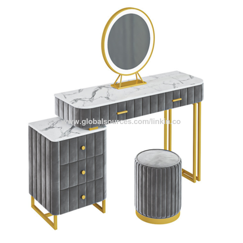 Light Luxury Dressing Table Bedroom Small Apartment Modern Storage Cabinet  Integrated Household Furniture Makeup Table Set - AliExpress