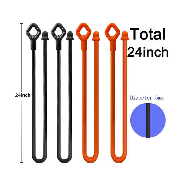 Secure Cable Ties All Purpose Elastic Cinch Strap - 24 x 1 inch - 5 Pa