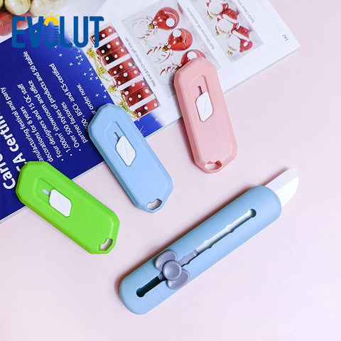 Factory Wholesale Colorful Mini Student Safe Box Cutter - China Mini Box  Cutter, Paper Cutter
