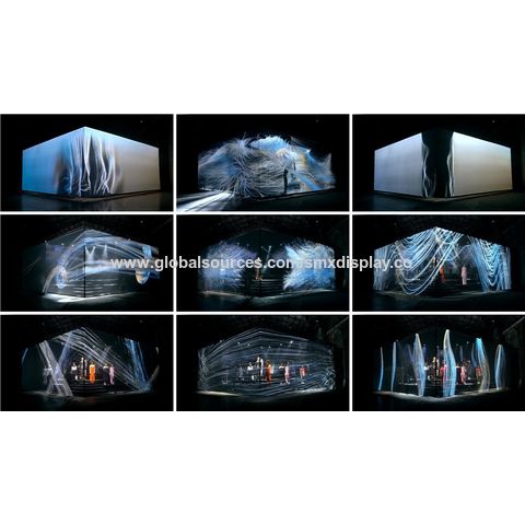 Proyector de holograma navideño, ventilador de exhibición de holograma, 3D  LED holográfico proyector ventilador holograma 360 ° jugador publicidad