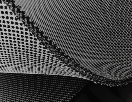 Eco-friendly Soft 8mm Black 3d Spacer Air Mesh Fabric With