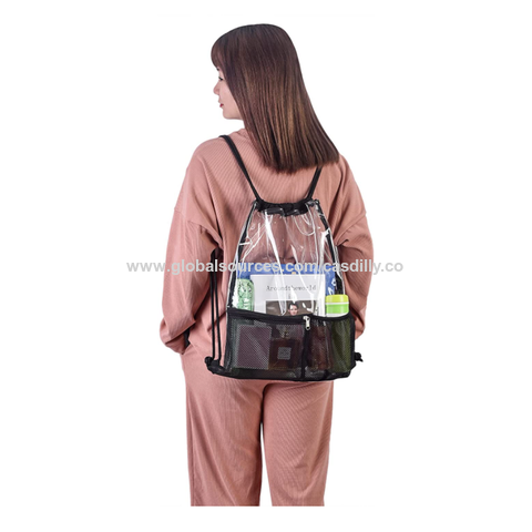 Promotional Clear Drawstring Backpacks, Backpacks