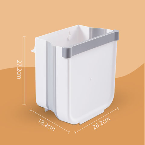 Buy Wholesale China Folding Waste Bin Kitchen Cabinet Door Trash Bin Trash  Can Wall Mounted Trashcan For Kitchen Toilet & Folding Waste Bin at USD  2.85