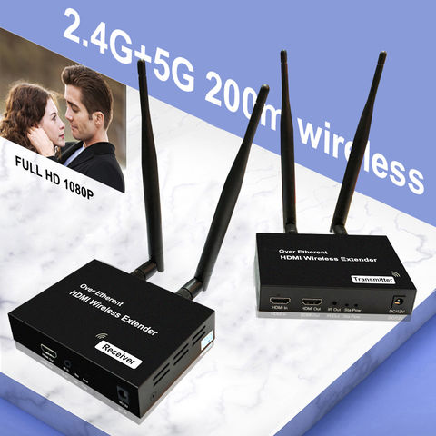 Buy Wholesale China 200m Wireless Extender Transmitter Receiver 1080p Ir  Remote Hdmi Extender & Wireless Hdmi at USD 70.5