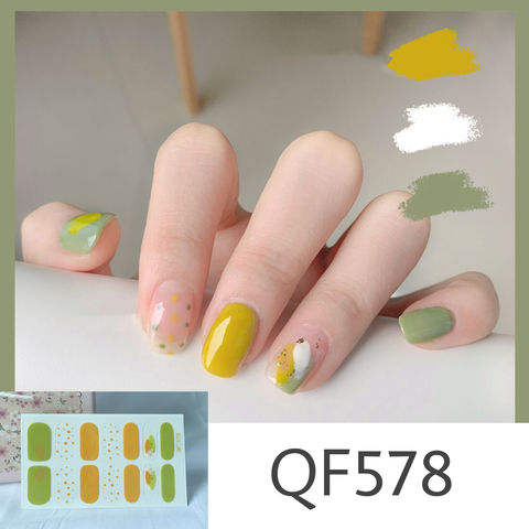 Stickers d'été Graffiti Imperméables Personnalisés pour Ongles - Autocollants Décoratifs pour Filles