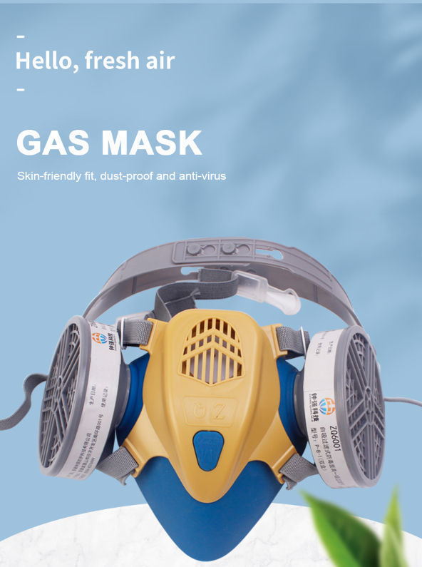 Compre Máscara De Gas, Respirador Reutilizable, Mascarilla De Polvo, Mitad  De Cara, Para Gases, Vapores, Polvo y Máscara De Gas de China por 13 USD