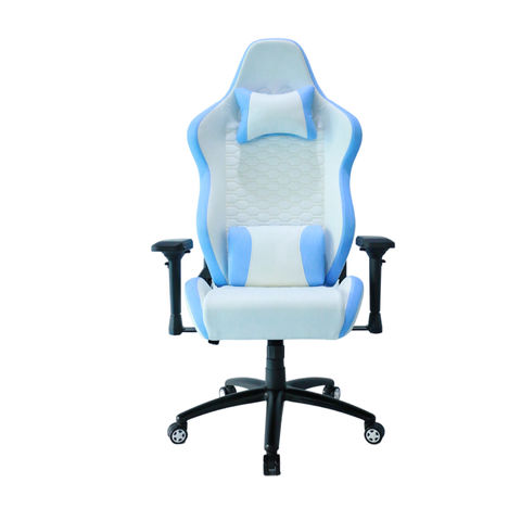 Vinsetto Gaming Chair with RGB LED Light 2D Arm Lumbar Support Swivel Home  Office Computer Recliner High Back Racing Gamer Desk Chair White