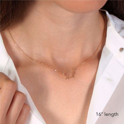 Set Kalung Zodiak 12 Rasi Bintang Liontin Bulan - Grosir Perhiasan Fashion