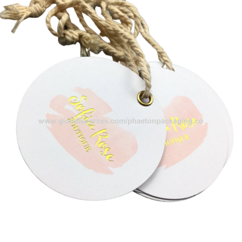 Gold String Tags