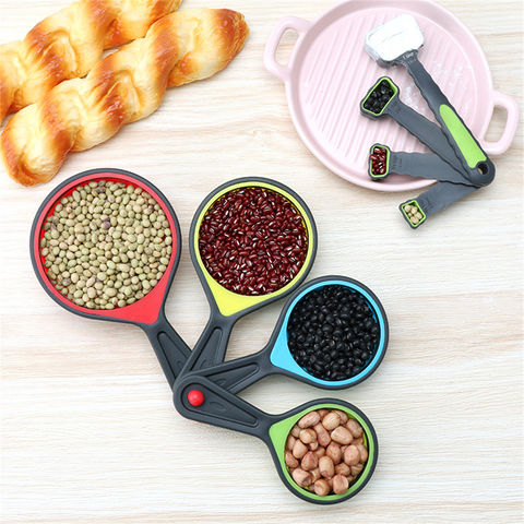 Silicone Collapsible Measuring Cups and Spoons for Dry and Liquid  Ingredients
