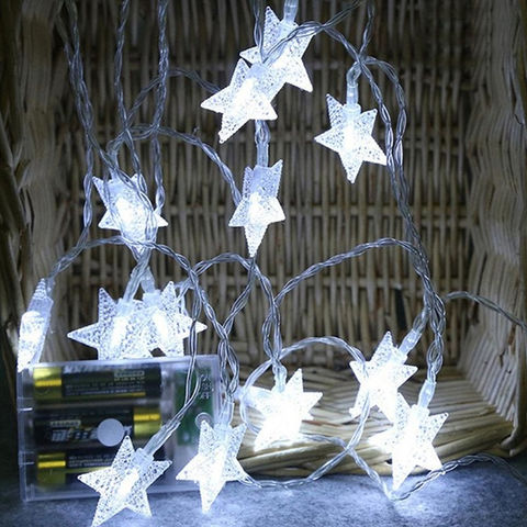 A String Of Led Christmas Tree Decoration Lights With A Battery