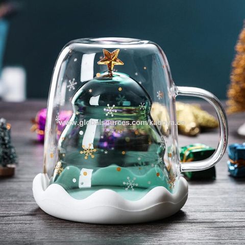 Tazas Creativas Navidad Café Leche Taza Árbol Estrella Taza