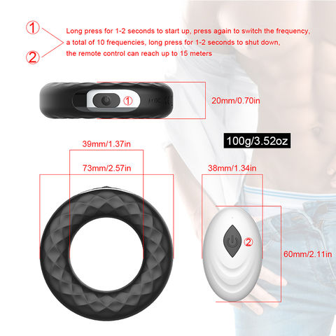 10speeds Male Sex Toys Delay Time ejaculation Massage Silicone