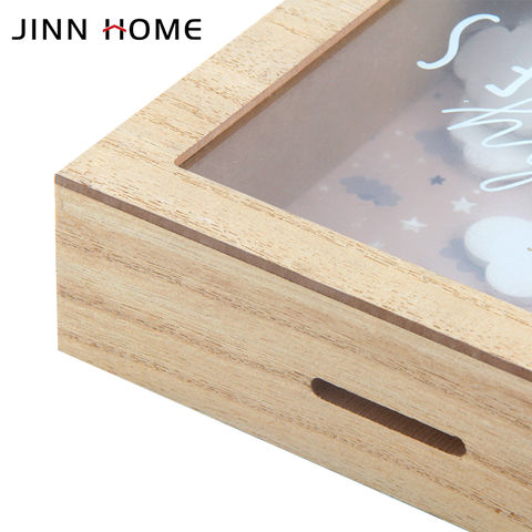 Clear Piggy Bank for Adults Clear Money Saving Box Wood Heart Money Box  Wooden Savings Bank - AliExpress