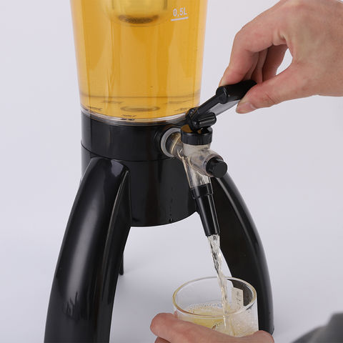 3L Beer Tower Dispenser w/ 3 nozzles/Taps Cold Drinks Juice