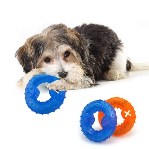 Pet Cooling Chew Toy Pet Freezable Cooling Teether Teething Ring Cooling  Dog Toy, Durable Summer Dog Ice Toy, Frozen Fruit Shape Toy For Small And