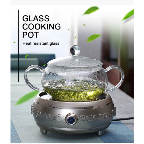 Buy Wholesale China High Borosilicate Resistant Glass Cooking Pot Clear Glass  Pots With Double Ear Handle & Cooking Glass Double Handle Pan at USD 3.8