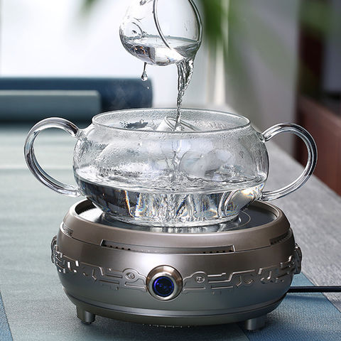  Transparent borosilicate glass pot, glass pot, heat-resistant  cooktop cooking pot, milk pot with handle (Color : Clear, Size : 3.5L):  Home & Kitchen