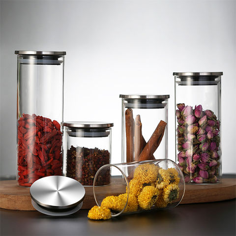 Buy Custom Capacity Dry Fruit Airtight Borosilicate Glass Jar