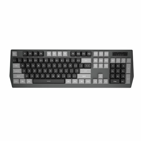 Teclado mecânico de jogos de tamanho completo com fio de computador com perfil baixo