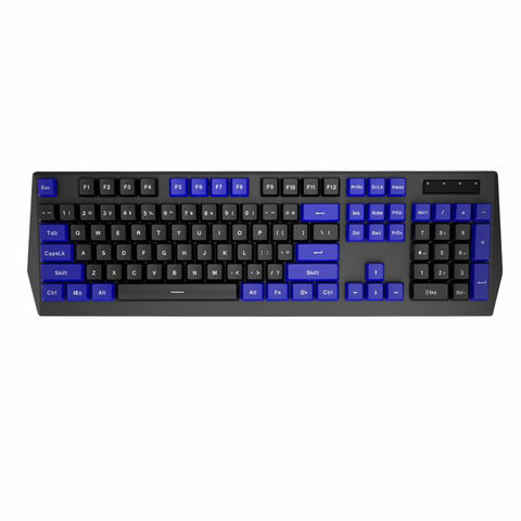 Teclado mecânico de jogos de tamanho completo com fio de computador com perfil baixo