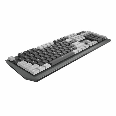 Teclado mecânico de jogos de tamanho completo com fio de computador com perfil baixo