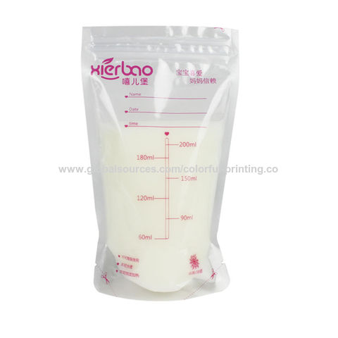 Sac de rangement de lait maternel jetable 180 ml Sac de stockage de lait 10  Pcs