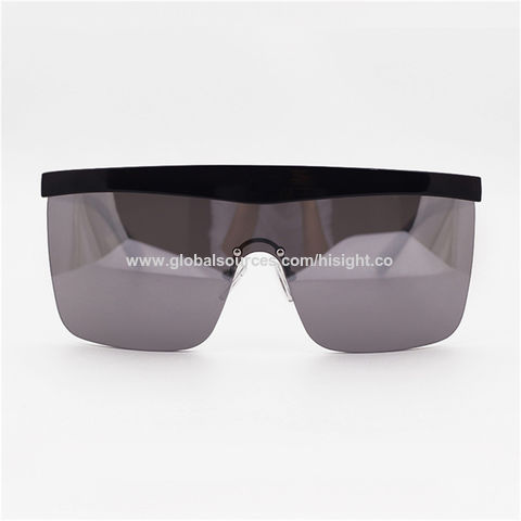 Designer Cool Sunglasses For Men One-piece Lens Big Frame