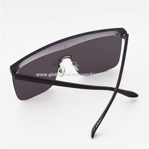 Designer Cool Sunglasses For Men One-piece Lens Big Frame