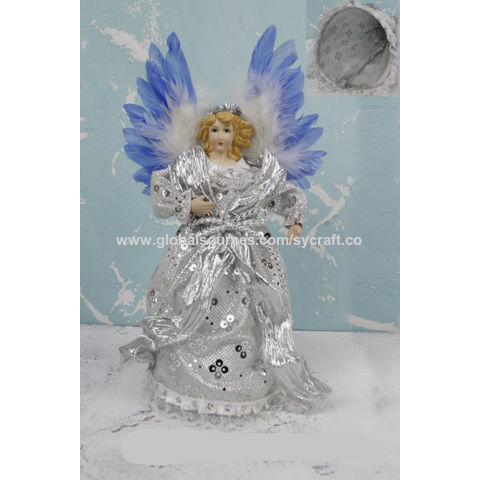 Fée Ange Figurine Décoration de Sapin de Noël, Flanelle Peluche