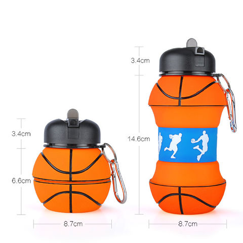 Buy Wholesale China 580ml Bpa Free Collapsible Silicone Sports Water Bottle,foldable  Silicone Water Bottle For Outdoor & Silicone Water Bottle at USD 3