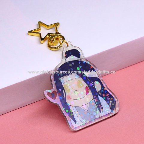 Buy Wholesale China Eco-friendly Keychain Custom Charm Logo Promotional  Gift Blanks Acrylic Keychain & Acrylic Keychain at USD 0.09