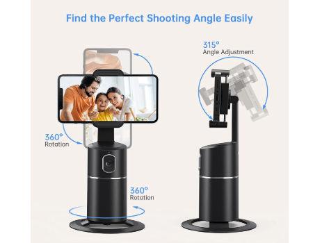 360 Rotation Auto Face Tracking AI Camera Phone Holder – Dr. Video