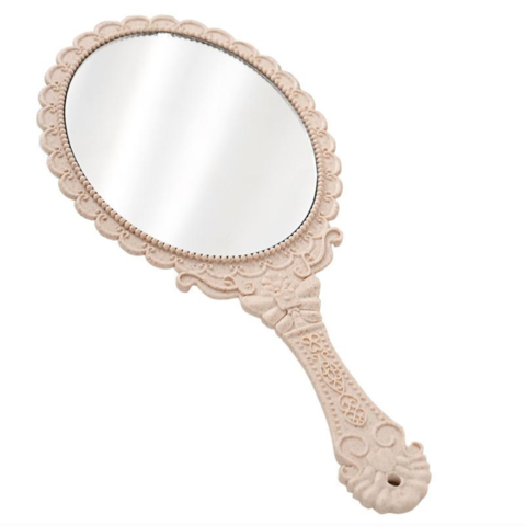Comprar Espejo de maquillaje de tocador de mano tallado Vintage espejo de  mano de tocador de maquillaje espejo compacto cosmético