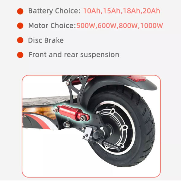 Foldable Electric scooter 10 Inch vacuum tyre lithium battery 10Ah 110V-240V 500W 600W EU warehouse supplier