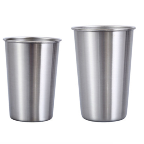 6 Pack 8 Oz Stainless Steel Kids Cups, Children's Pint Cups, Stackable  Durable Metal Cups, Shatterproof Drinking Glasses