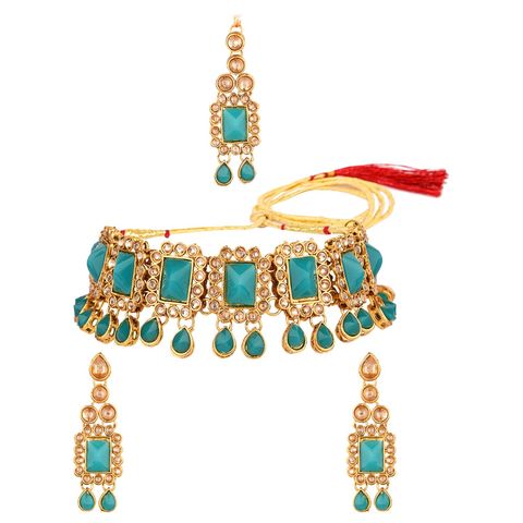Achetez en gros Bijoux Indiens Kundan Collier Choker Cristal