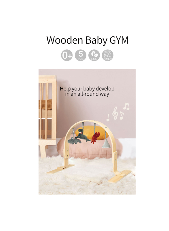 Compre Juguetes De Juguete De Madera Para Bebés, Juguetes De Dentición  Plegables Para Gimnasio, Actividad, Gimnasio, Juguetes Colgantes y Gimnasio  Bebe de China por 9 USD