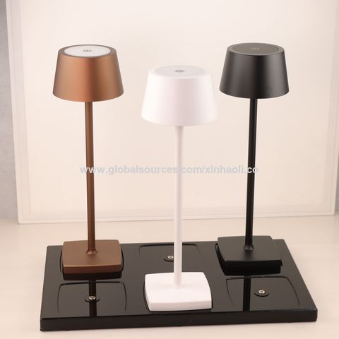 LED Rechargeable Cordless Table Lamp Portable Battery Powered Metal Desk  Lamps Brightness Bedside Lamp - China Table Lamp for Restaurant, Table Lamp  Metal