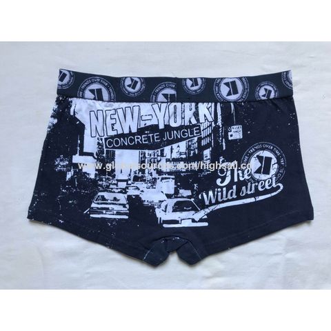 Boxer pour homme en tissu imprimé placé