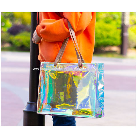Shopping Tote PVC / Leather Transparent / Multicolor