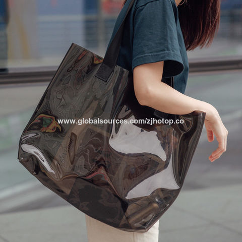 Fashion Women Clear PVC Plastic Tote Bag for Party Gift and Promotional  Waterproof Jelly Bag with Logo and Accept Customized - China Clear Bag and  Shopping Bag price