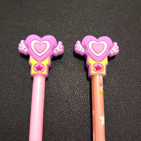 Straw Pencil Topper Caps, Pencil Toppers Cartoon