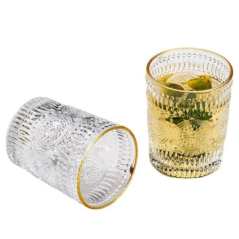 550ml Glass Cup with Bamboo Lids and Straws, Wide Mouth Clear Drinking Glass Bottle, Old Fashioned Decorative Tumbler Cups for Kids and Adults, Size