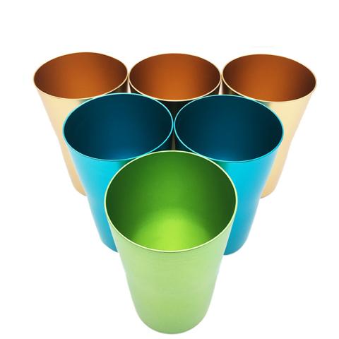 Green Aluminum Cup Wholesale Custom Reusable Colorful Aluminum Tumblers  Beer Cup - China Aluminum Cup and Multi-Colored Aluminum Cup price