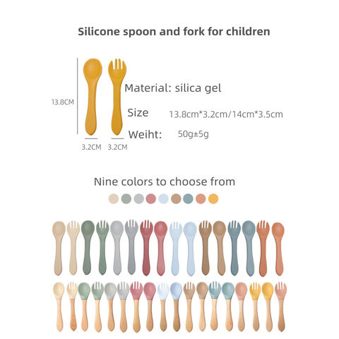 Cheap Baby Feeding Spoons with Wooden Handle Children's Cutlery